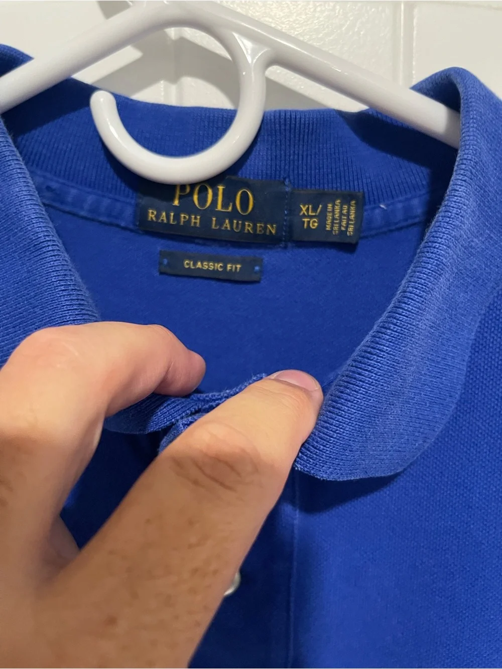 Polo Ralph Lauren Classic Fit Polo Shirt Royal Blue Orange Pony Men’s XL